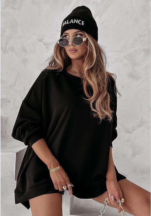 Dame Oversized Sweatshirt med afslappet snit og minimalistisk udseende Stilla
