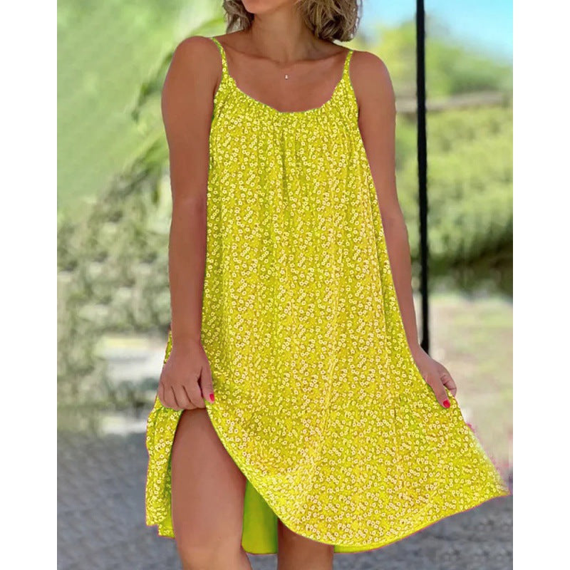 Stilla | Chic A-formet Blomstrede Slynge Kjole