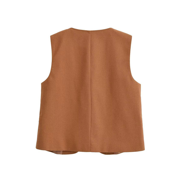 Dame brede Chino-shorts med elegant plissé og praktiske sidelommer Skovae