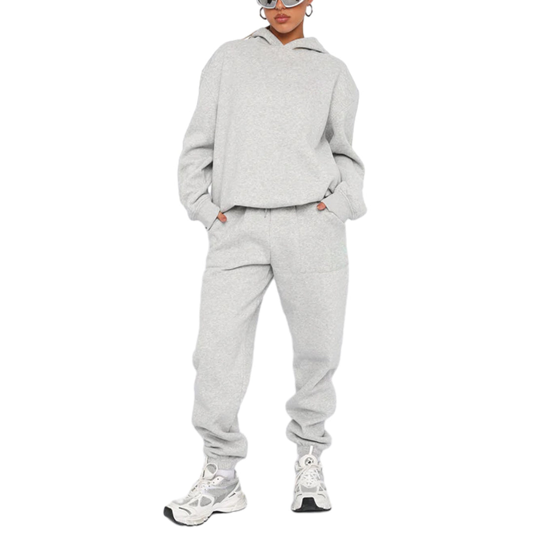 Dame afslappet hoodie- og joggingdragt sæt Stilla