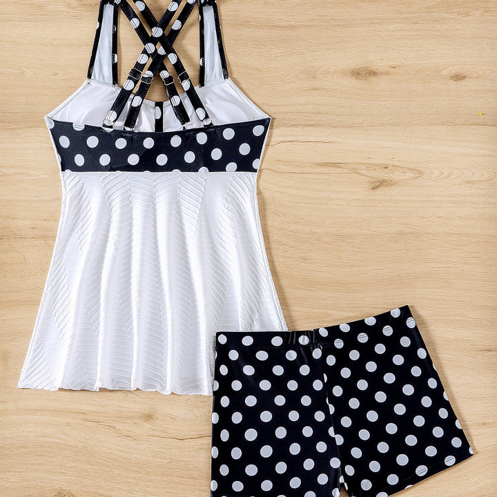 Dame Tankini med moderne folder-design og figurvenlig pasform Stilla