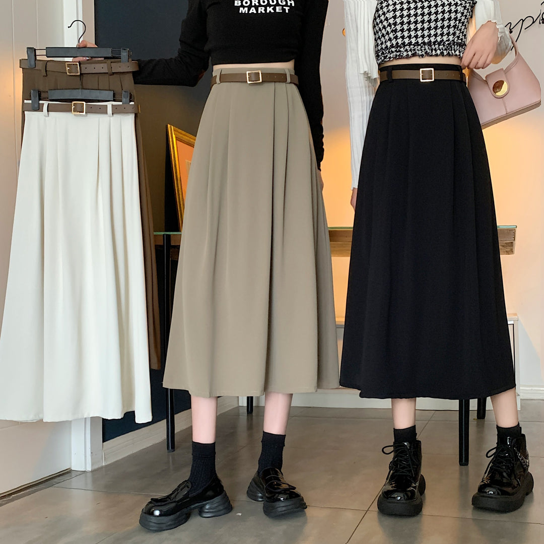 Dame Midtering i flydende materiale med elastisk linning Stilla