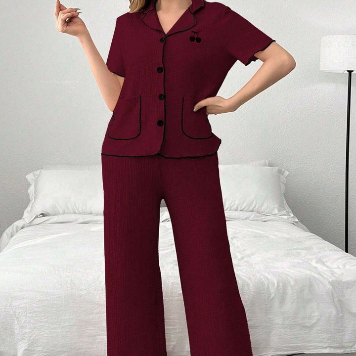 Femme Relaxed Fit Korte Ærmer Pyjamasæt Stilla
