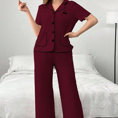 Femme Relaxed Fit Korte Ærmer Pyjamasæt Stilla