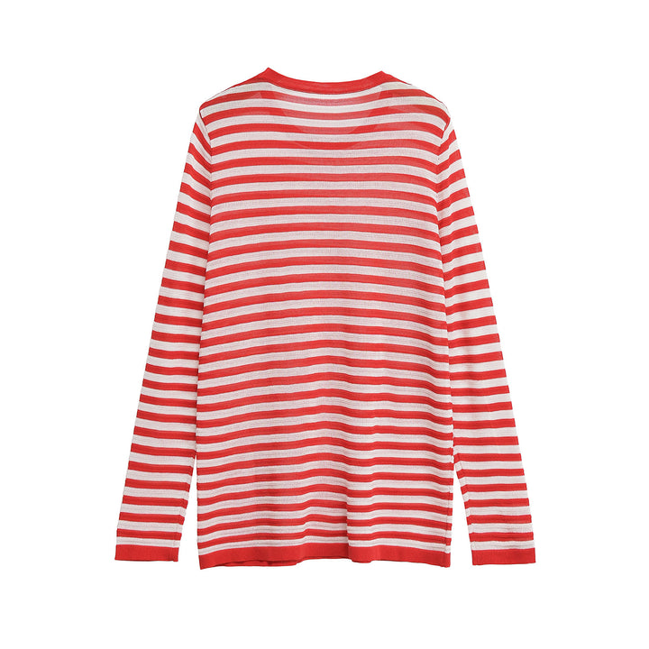 Femme Langarm stribet T-Shirt Stilla