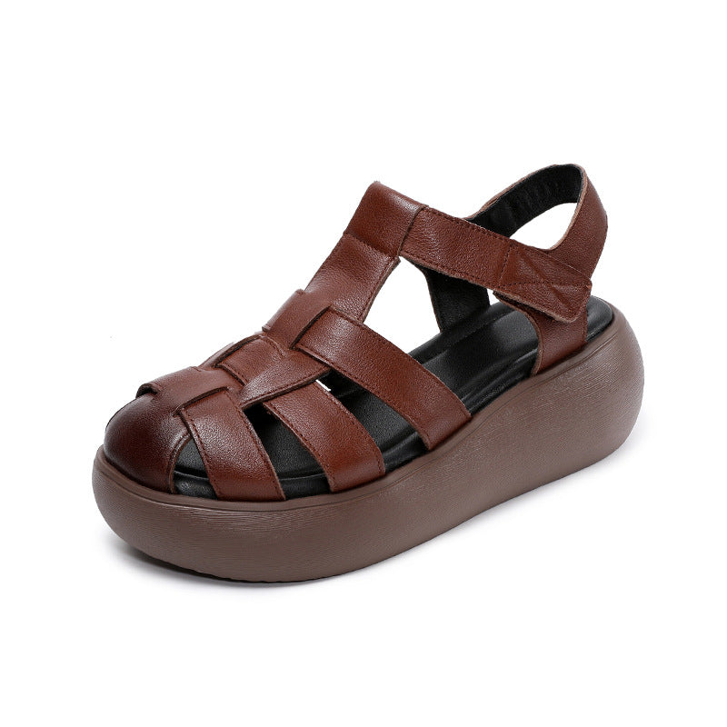 Dame Riemchen Casual Flade Sandaler med Hævet Sål Stilla