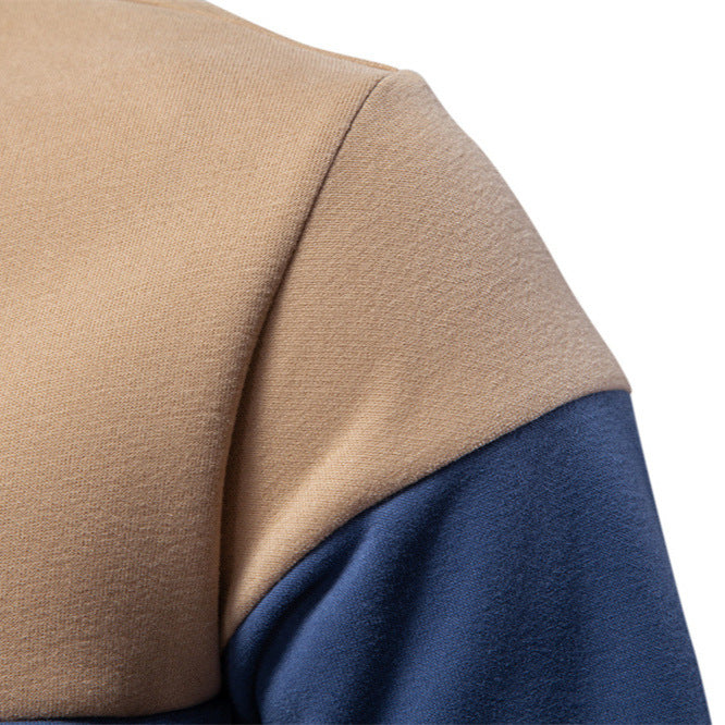 Herrer Polo-sweater med moderne farveblokdesign og sportiv krave Stilla