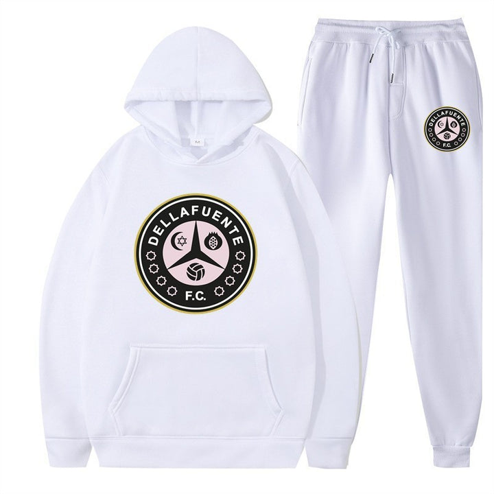 Kvinders sweatshirt og joggingbukser sæt med sporty klubmotiv Skovae
