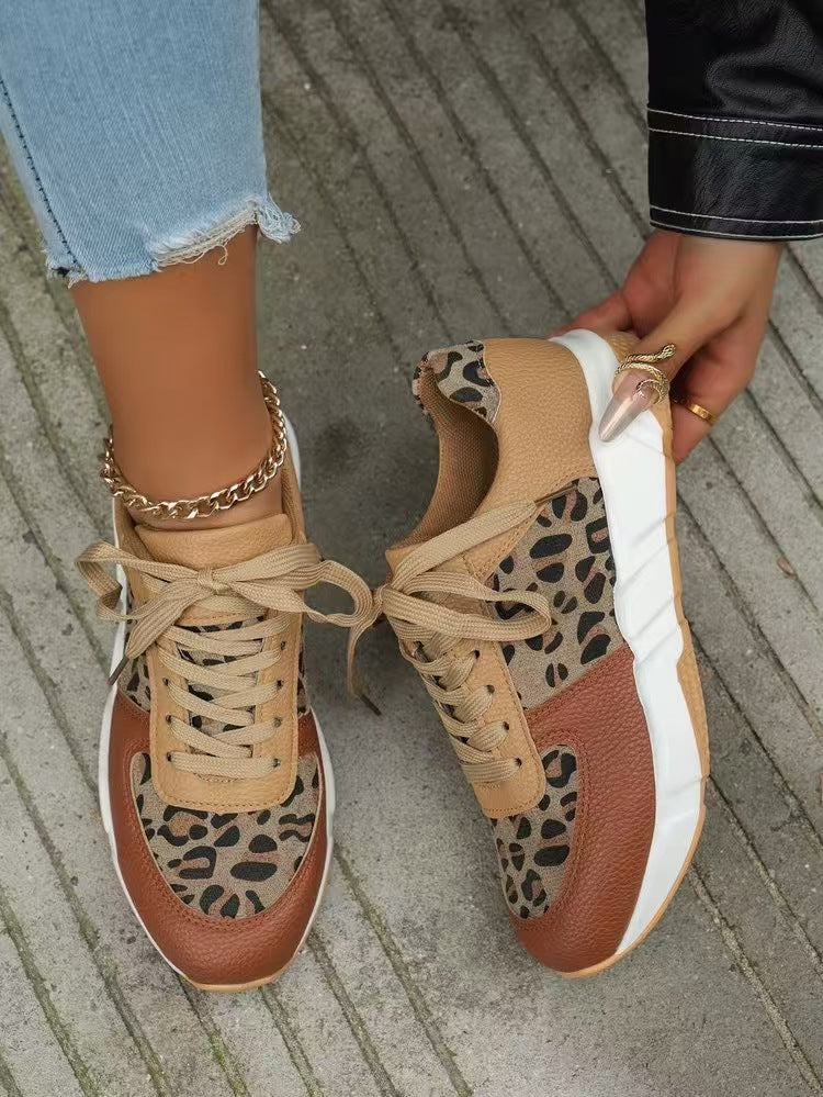 Dame Sporty Sneakers med Dyremønster Stilla