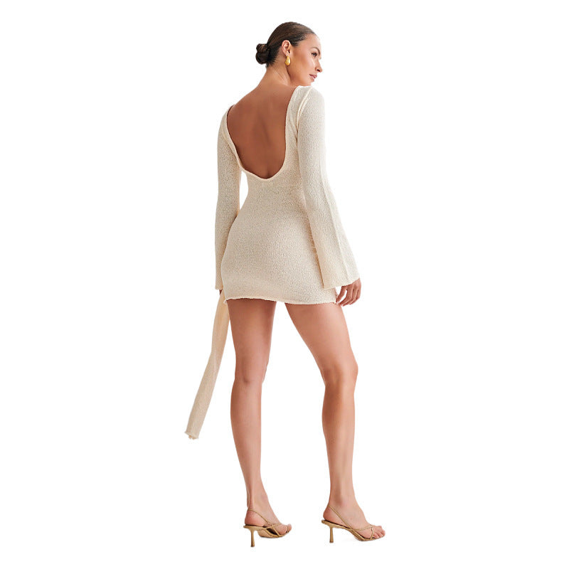 Dame Bodycon Kjole med elegant dreje detaljer Stilla