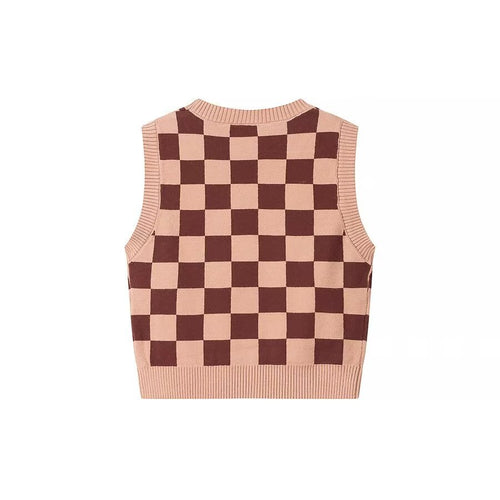 Femme ternet strik-crop-sæt Stilla