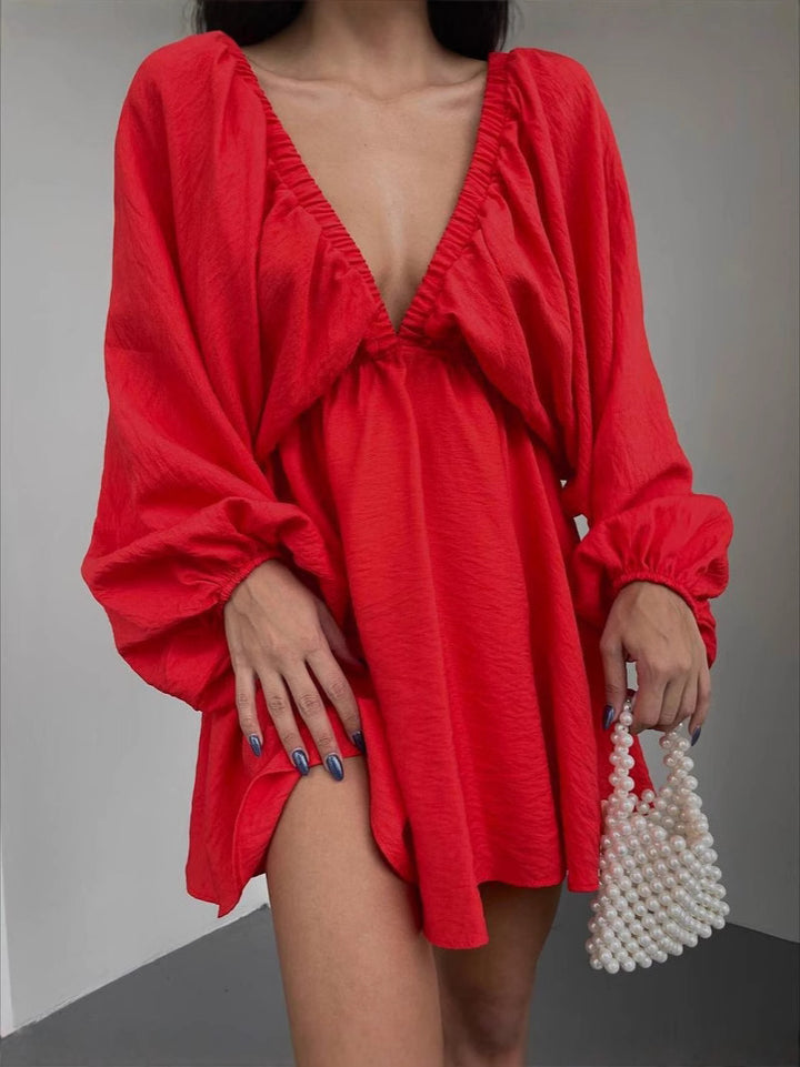 Dame sommerkjole med off-shoulder-design Stilla