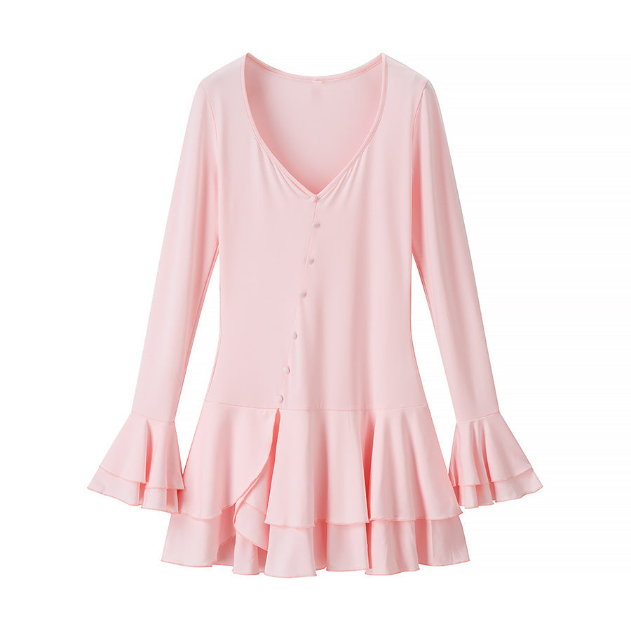 Femme udstillet flæsedress Stilla