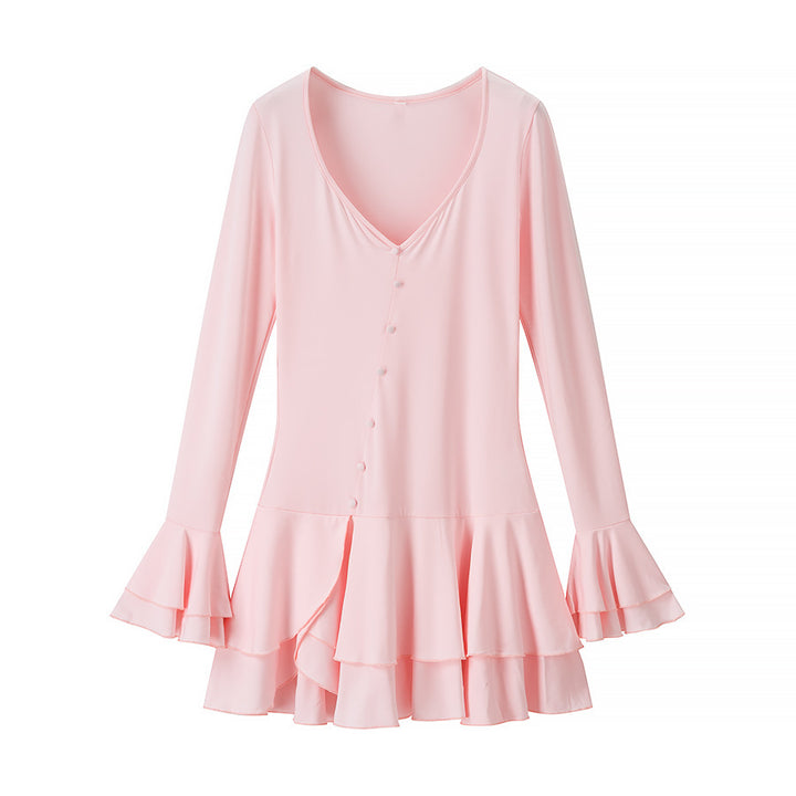 Femme udstillet flæsedress Stilla