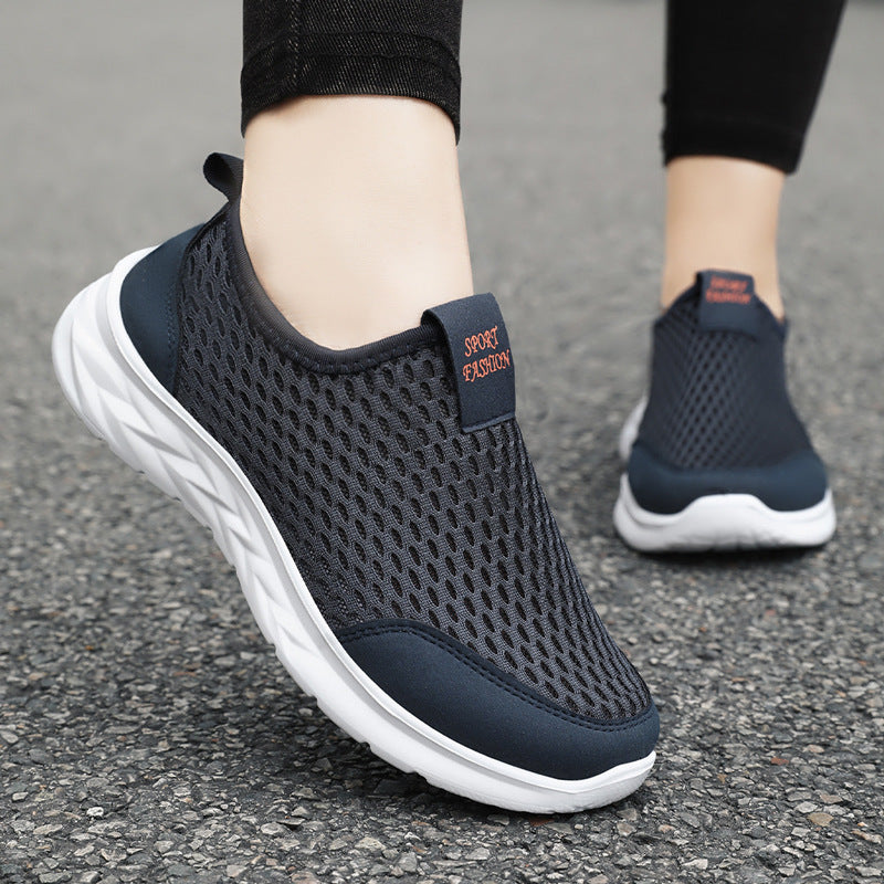 Dame Åndbare Slip-On Sneakers med skridsikker sål og elastisk overmateriale Stilla