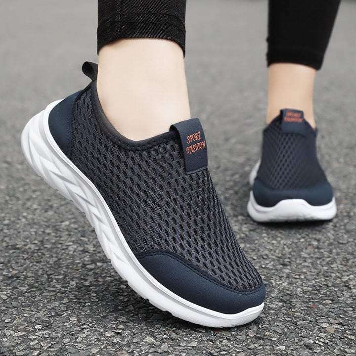 Dame Åndbare Slip-On Sneakers med skridsikker sål og elastisk overmateriale Stilla