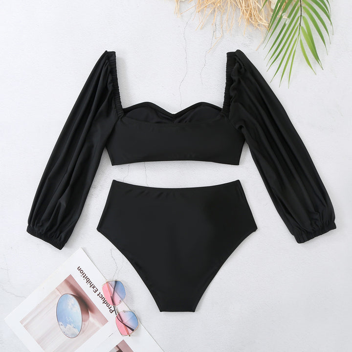 Dame Bikini-sæt med romantiske flæsedetaljer og elegant design Stilla