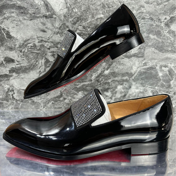 Herrer Glitrende Formelle Slipper Loafers Stilla