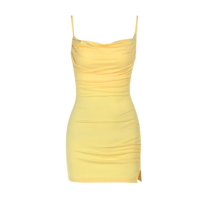 Dame Sleek Rynke Mini Kjole Stilla