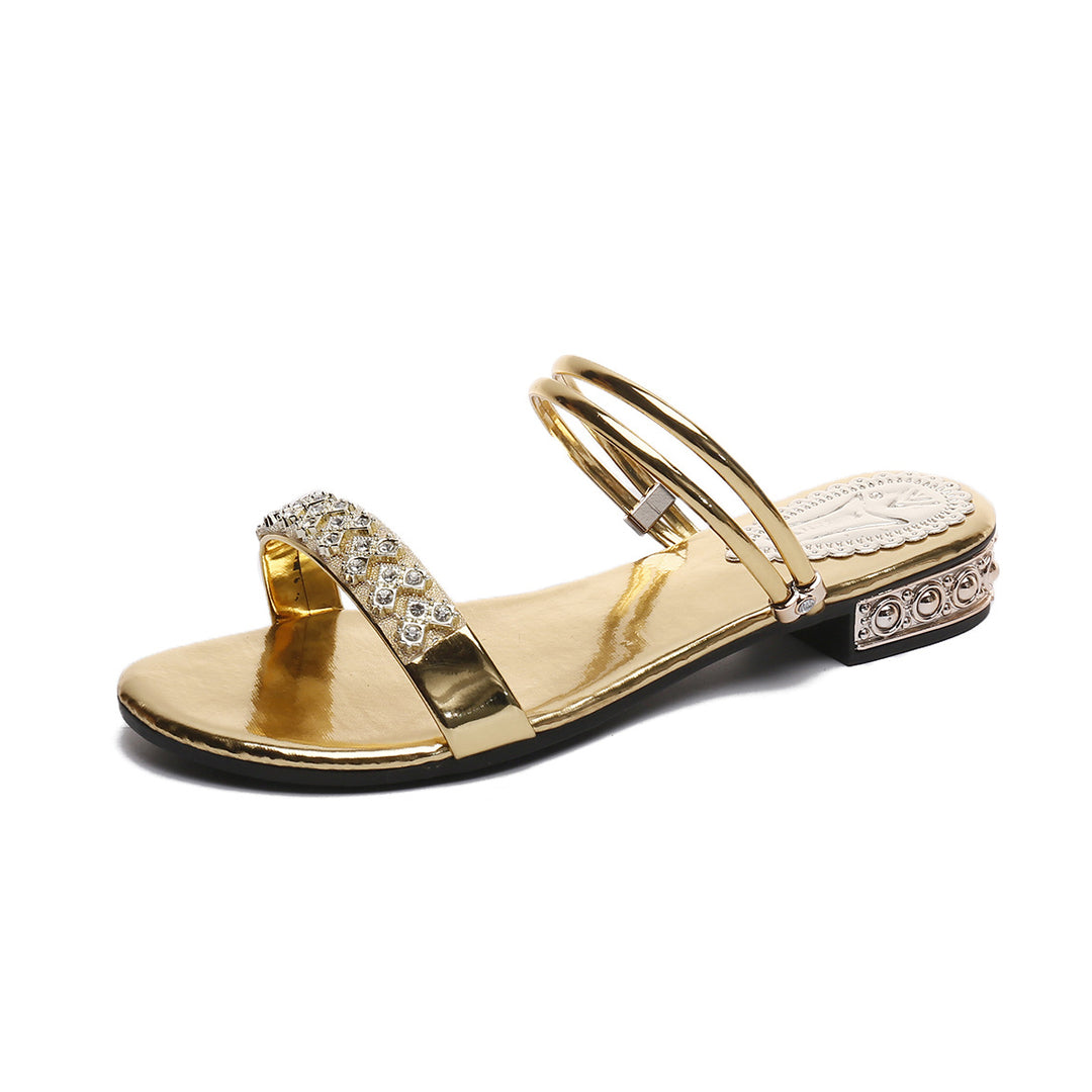 Dame Glamourøse Sandaler med glitrende accenter og elegant remdesign Stilla