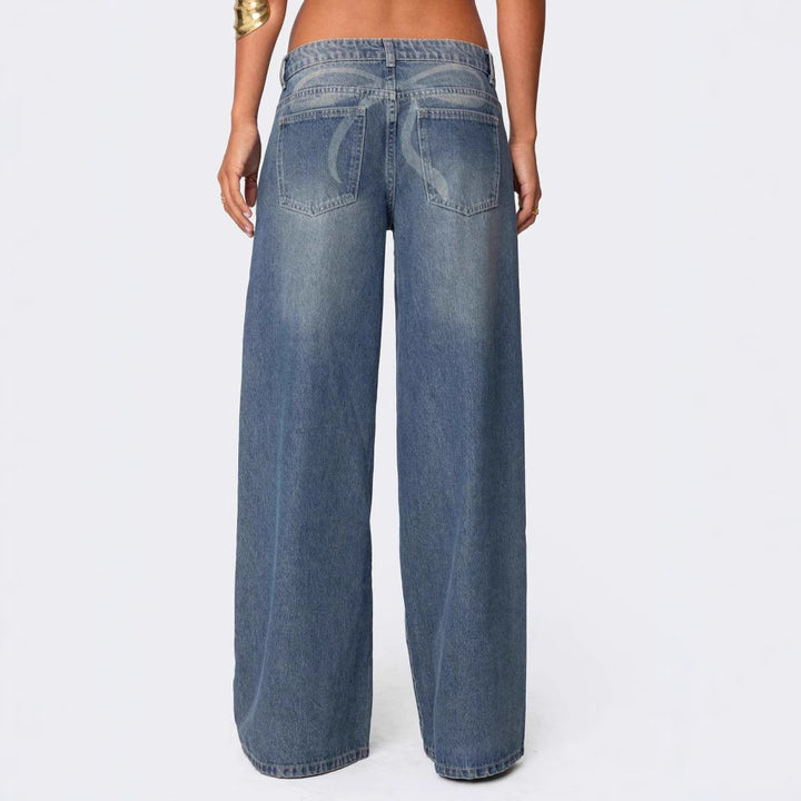 Dame Løs skåret jeans med høj talje og elegant snit Stilla