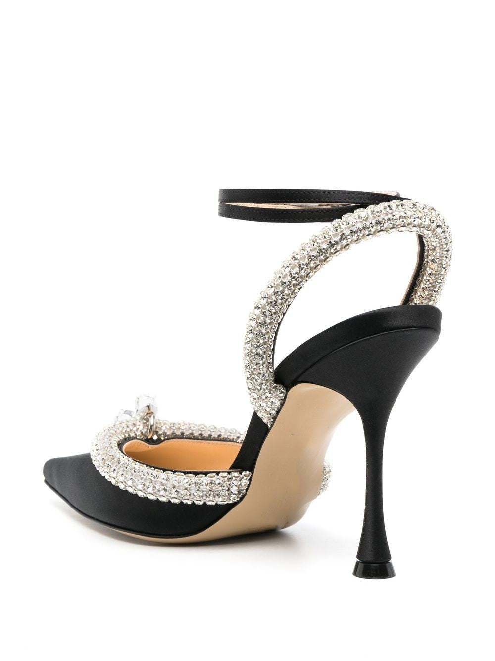 Femme Elegante Krystal-beriget Højhælede Slingback Pumps Stilla