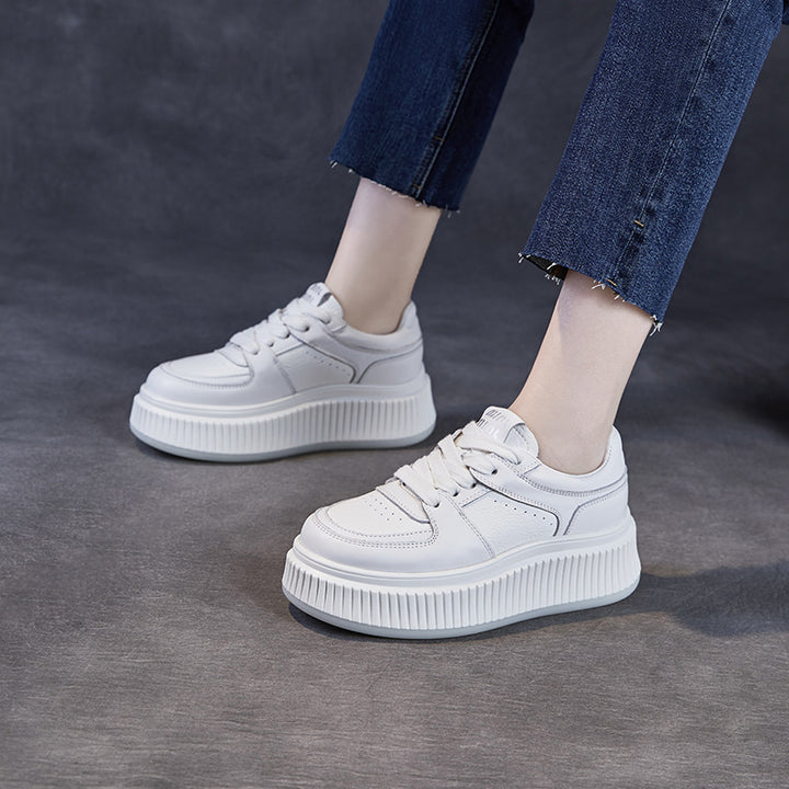Dame Trendy Platform Sneakers med hævet sål Stilla