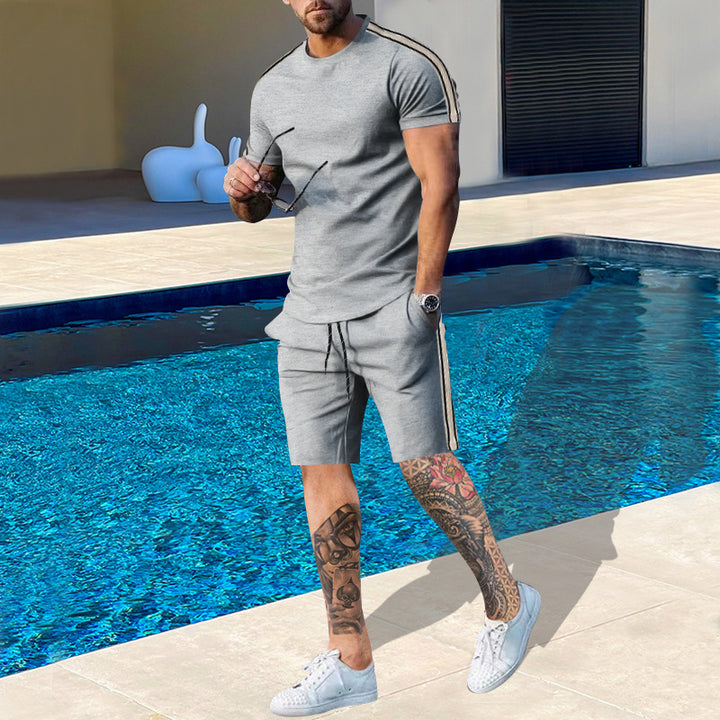 Herrer Sports T-Shirt og Shorts Sæt Stilla