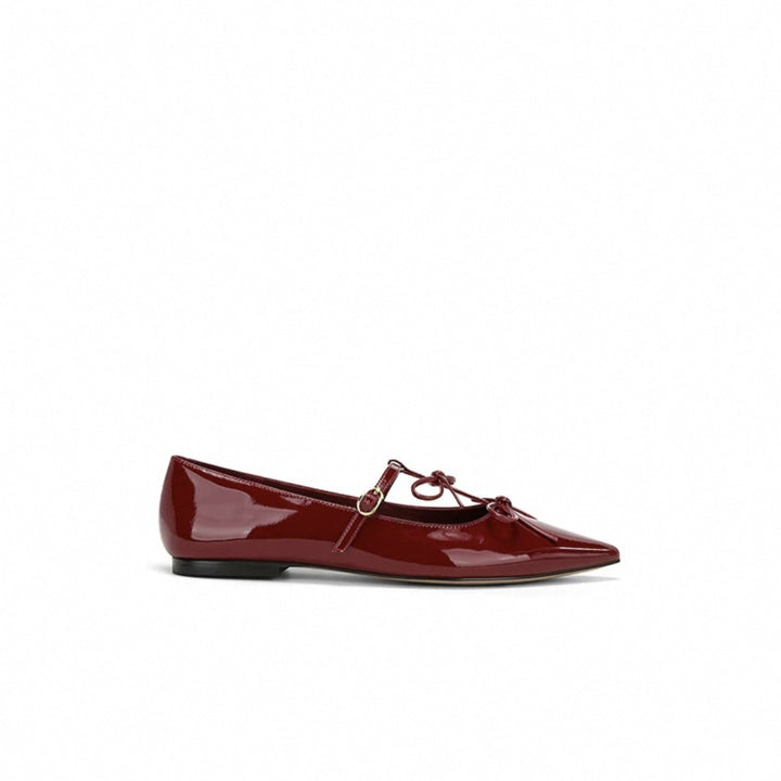 Femme Elegante Spidsesko Flad Stilla