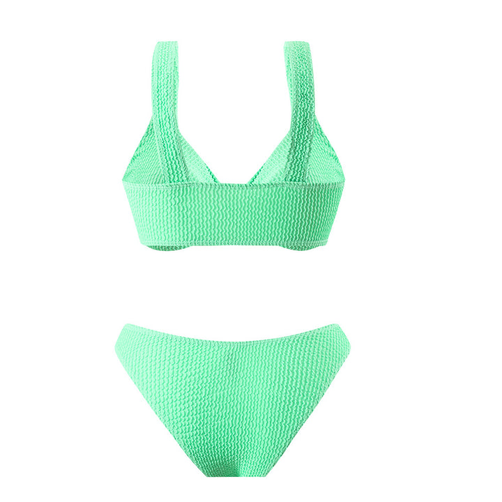 Dame Bikini-sæt med raffineret knudedesign og høj benudskæring Stilla