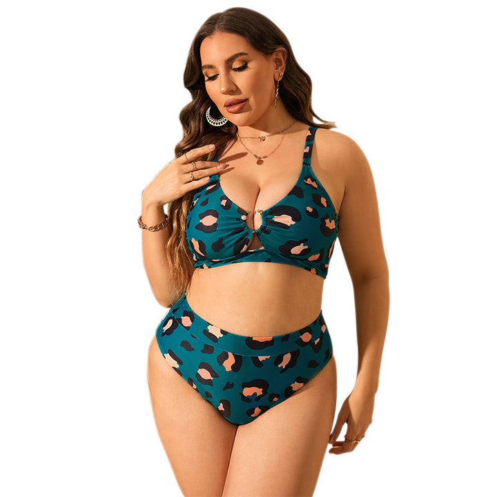 Dame Høj talje bikini sæt med moderigtig leopardprint Skovae