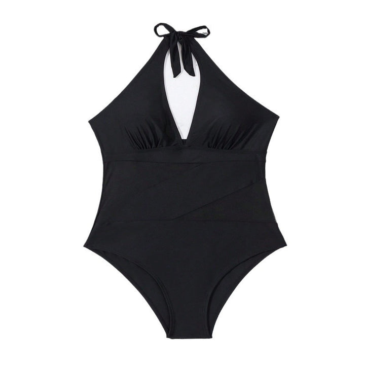 Dame Mesh-panel Halter Badedragt Stilla
