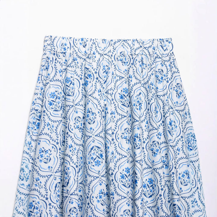 Dame Bohemian A-linje Maxi Nederdel Stilla