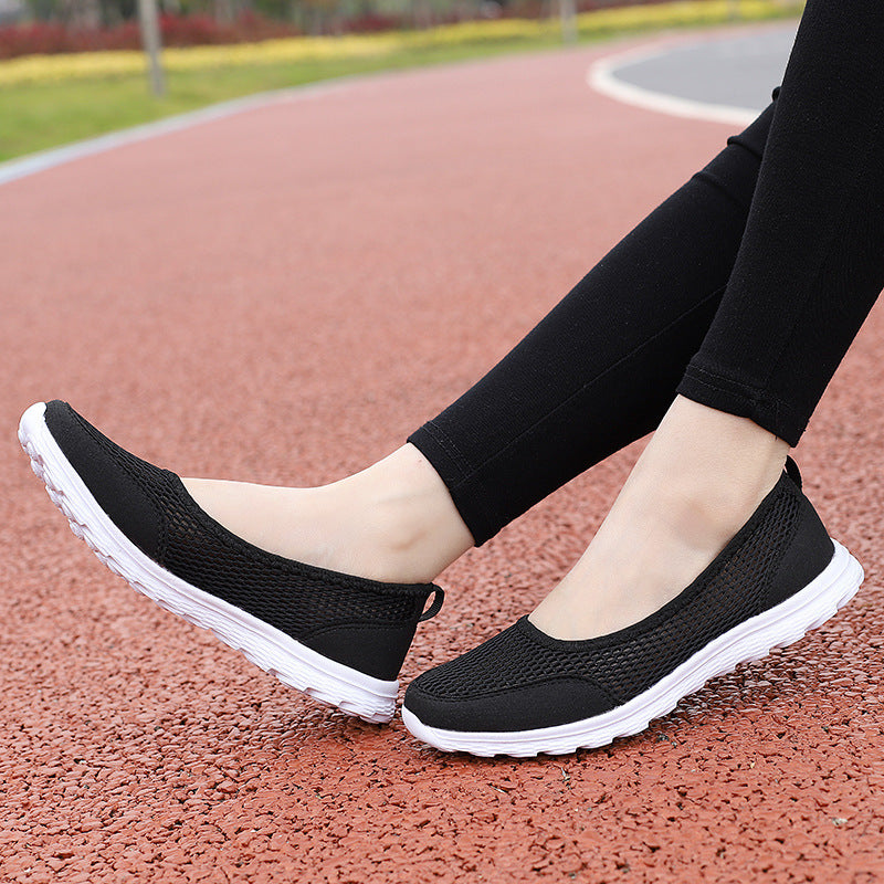 Femme Stretchy Slip-On Mesh Gå-Sko Stilla