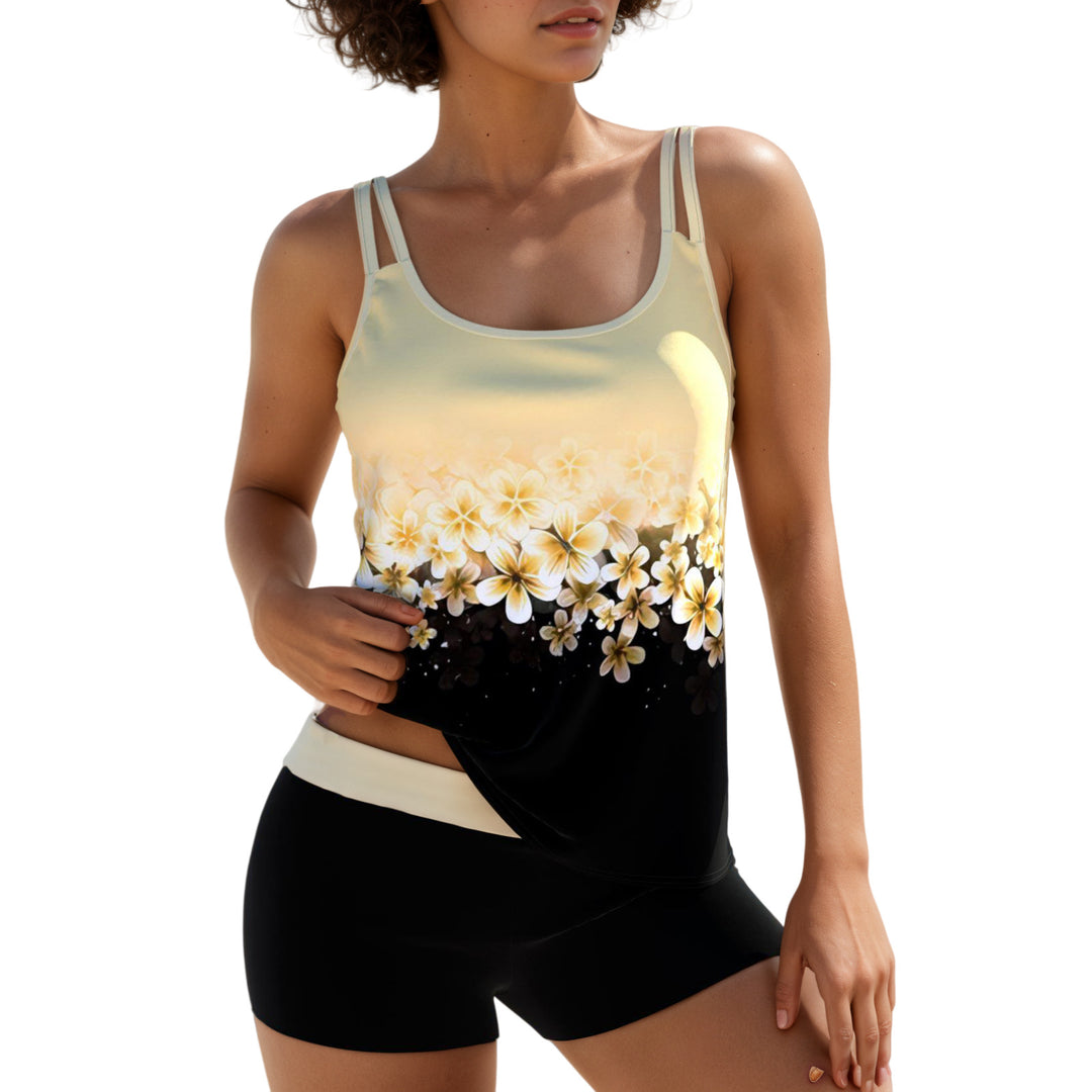 Dame Funktionelt Tankini-Sæt med integreret Short Stilla