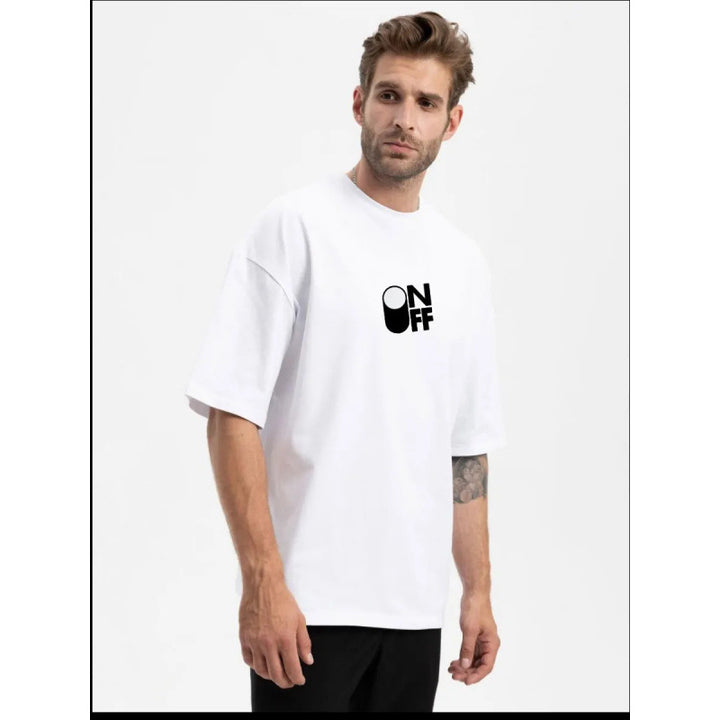 Dame T-shirt med kreativ grafiktryk og afslappet oversized skæring Stilla