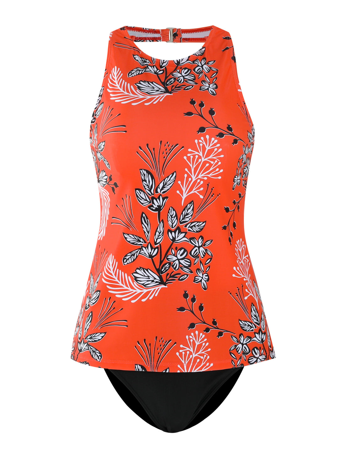 Dame Floral Print Badetunika Sæt Stilla