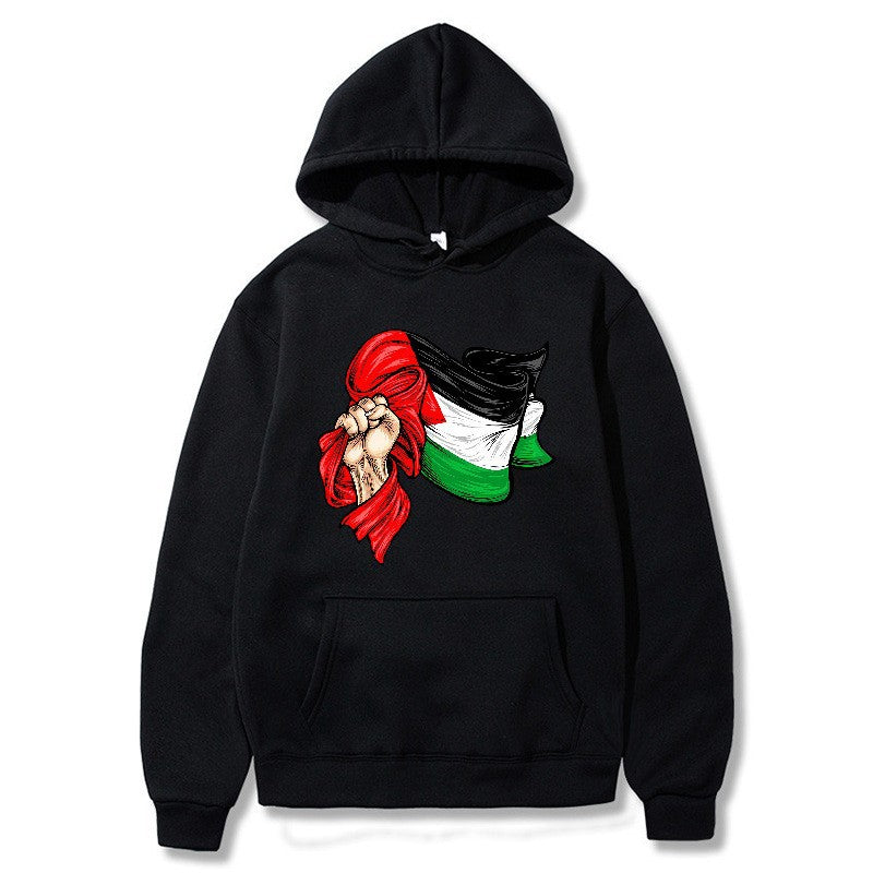 Kvinders hoodie med unikt grafisk design Skovae