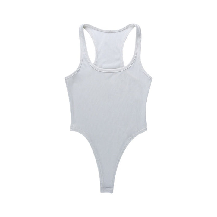 Dame Rib-Højskæring-Bodysuit Stilla
