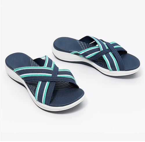 Dame komfort-sandaler med justerbare stropper og ergonomisk fodseng Stilla
