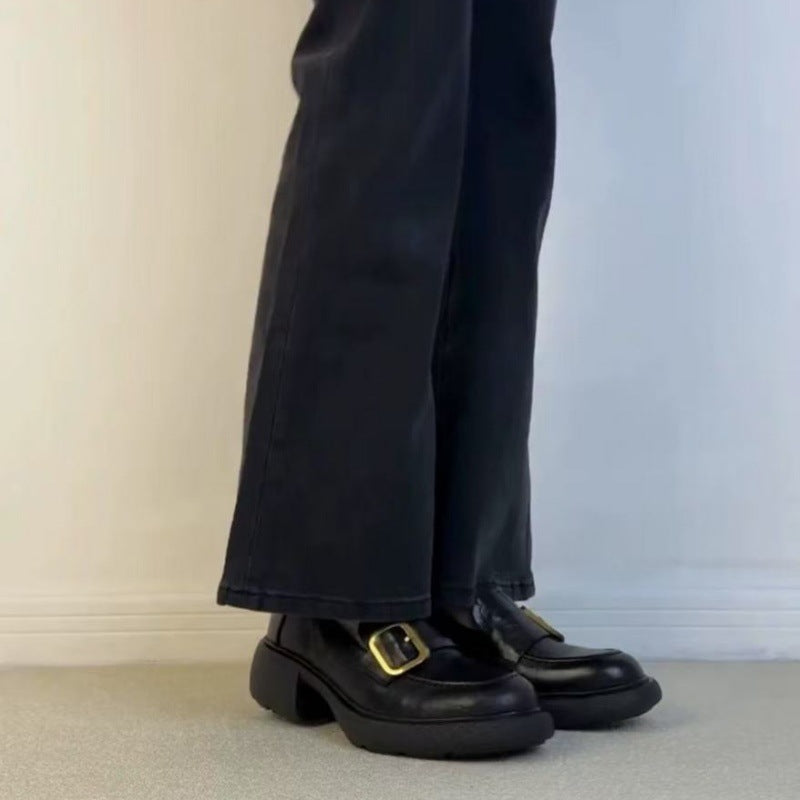 Dame Chunky Loafer Clogs med dekorative spænder Stilla