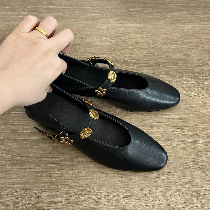 Damer Elegante Ballerinas med moderigtige blomsterdesign Stilla