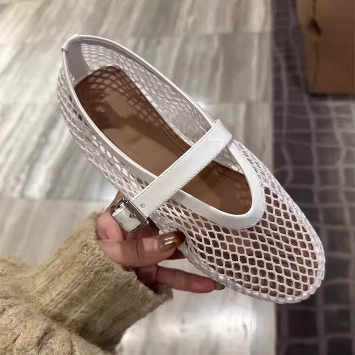 Femme Elegante Mesh Mary Jane Ballerinas Stilla