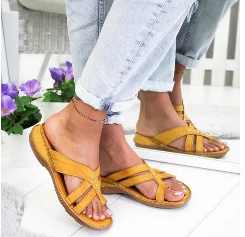 Dame komfortable og fashionable tæer-fordeler sandaler med ergonomisk fodseng Stilla