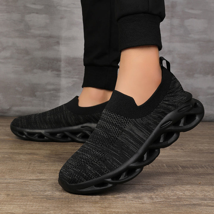 Femme Slip-On Åndbar Sport Sneakers med Polstret Sål Stilla
