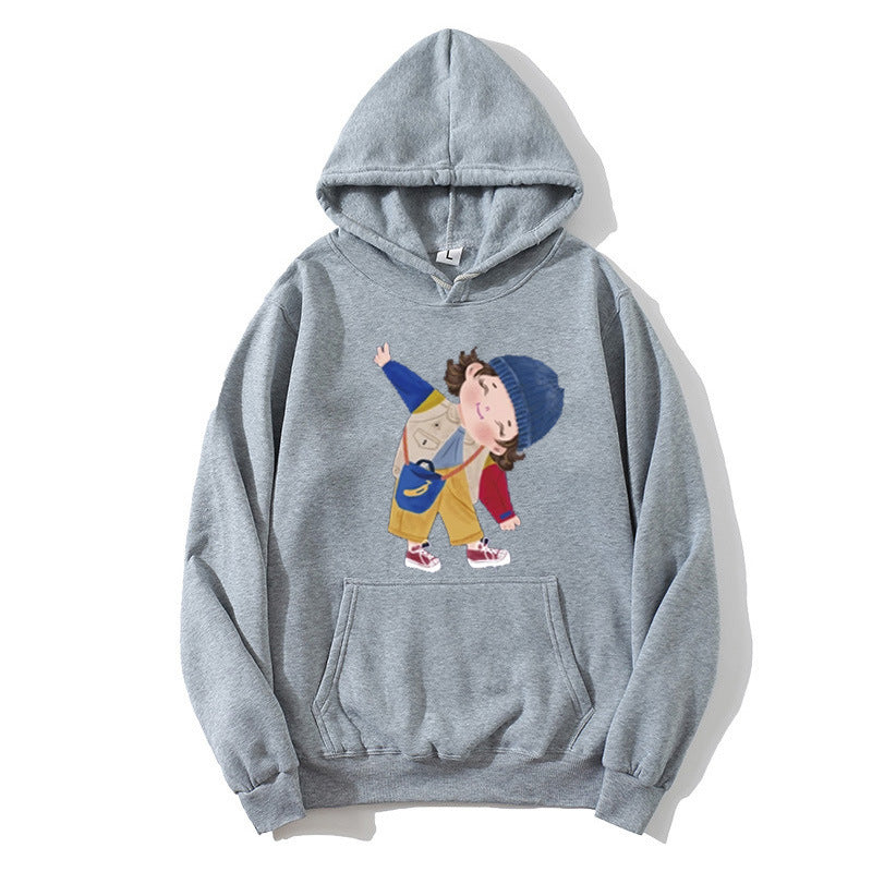 Dame hoodie med legende børne design Skovae