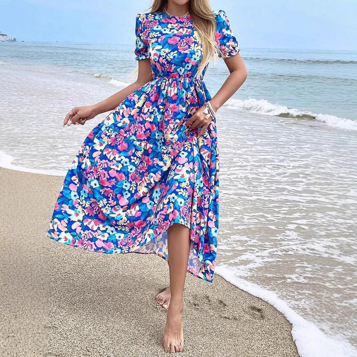 Dame Blomster Maxi Kjole Stilla