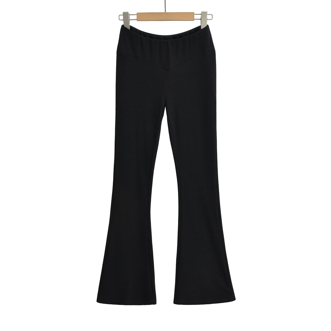 Dame Flared leggings med høj talje og elastisk materialeblanding Stilla