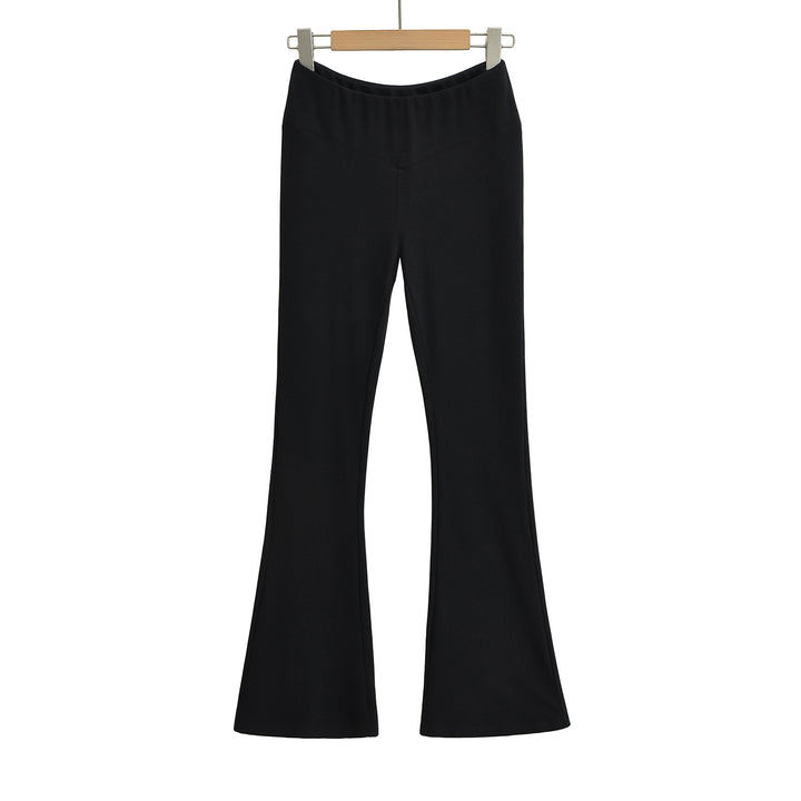 Dame Flared leggings med høj talje og elastisk materialeblanding Stilla