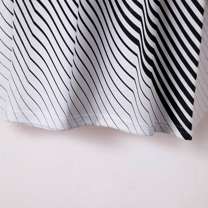Herrer poloshirt med moderne diagonal stribemønster Stilla